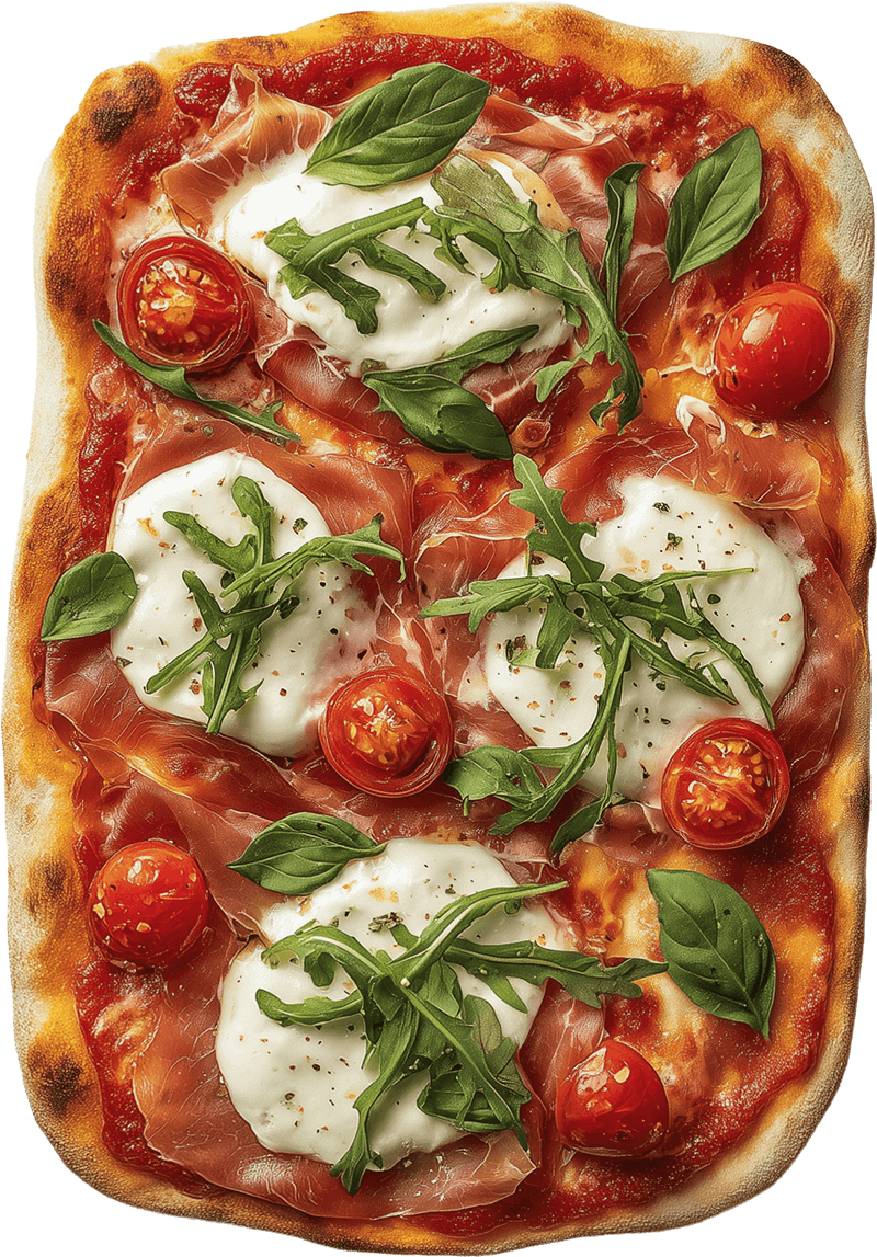 Classic Roman Pizza using Epico Pinsa Romana pizza base.